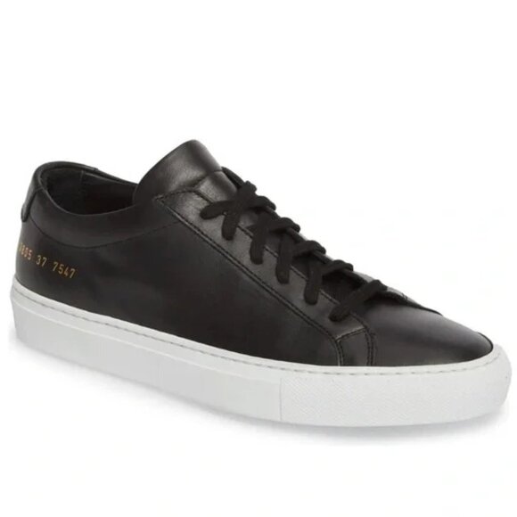 Common Projects Shoes - - Common Projects Original Achilles Low Top Sneakers Black/White Women's 9…